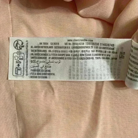 Abercrombie & Fitch Dresses Abercrombie Crinkle Textured Twist-Front Mini Dress - Picture 12 of 12